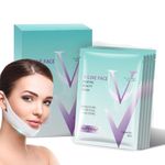 Face Lift Tape, Face Mask V-Line, Face Mask Skincare - V Shape Face Tape Face Mask Chin Up Patch with Aloe & Hyaluronic Acid Chin Contour Tightening Double Chin Jawline for Women & Men