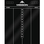 Mission Darts Scoreboard Liquid Chalk Acrylic 501, Cricket Blackboard Whiteboard (Cricket Scoreboard)