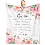 Jnufoju Oma Gifts Throw Blanket 60 x 50 Inch