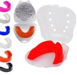 Mouthguard for Kids Mouth Guard Sports Gum Shield mouldable Professional Boxing Jaw Protection Slim Case Rugby Martial Arts Judo Karate MMA Muay Thai Hockey Football Sport Mouthguards Years Junior