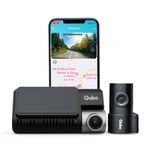 Qubo Car Dash Camera Pro 3K from Hero Group | Made in India | Front QHD Rear FHD Resolution | 140° View | 3.2" LCD Display | GPS Logger | WiFi | Emergency Recording | Supports Up to 1 TB SD Card