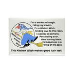 CafePress Norwegian Good Luck Kitchen Witch Magnet Rectangle Magnet, 3"x2" Refrigerator Magnet