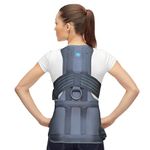 Q DEVICES Taylor Brace, Full Back Support, Spinal Support, Immobilizes Dorsal, Lumbar & Sacral Vertebras, Adjustable Compression, Neutral Spine Alignment, Unisex (LONG)