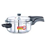 Prestige Deluxe Alpha Outer Lid Stainless Steel Pressure Cooker, 3 Litres, Silver