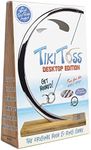 Tiki Toss Ring Toss Game for Adults & Kids, 13 Inch Desktop Edition, Hook and Ring Games with String and Hooks for Indoor Use, Man Cave Decor & Stuff, Gifts for Men, Chrome, Easter Basket Stuffers