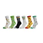 Friends Logos Mens Crew Socks 6 Pack