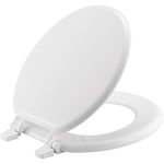 Bemis 400TTA000 Economy Molded Wood Round Toilet Seat, White