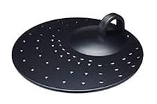 KitchenCraft Frying Pan Splatter Guard Lid with Handle, Metal Pan Lid, Dishwasher-Safe 31 cm (12''), Black