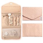 Webblebags Cotton Jewellery Organisers Travel Organizer Bag For Earrings, Rings, Necklace, Chain, Organiser Pouch For Gold Accessories Storage Women Girls?, Soft Pink