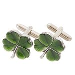 Danforth - Clover (green) Cufflinks