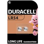 DURACELL LR54 (2 Pack) specialty alkaline battery 1.5V (189/ LR1130) – Long life guaranteed – For use in Digital Thermometer, Calculator, Wrist Watches, Security System Panel, Medical Devices