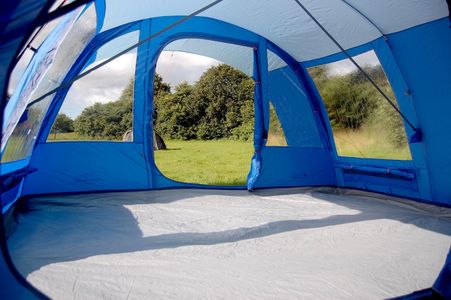 Vango Farnham 500 5-Person Tunnel Tent – TBS II, Sun Porch, River Blue