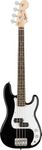 Fender Squier Electric Bass - Mini Precision Bass in Black, Comes with Free Virtual Lessons