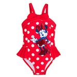 Disney Minnie Mouse Polka Dot Swimsuit for Girls- Size 5/6