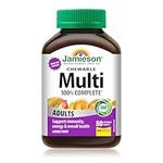 Jamieson 100% Complete Multivitamin Chewable for Adults Citrust Twist Flavour, Supports Immunity, Energy & Overall Health