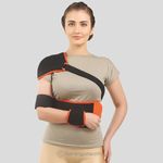 Flamingo Shoulder Immobilizer with Support Brace | Suitable for Shoulder Brace for Broken or Fractured Bones, Dislocation, Sprain| Black | XX-Large