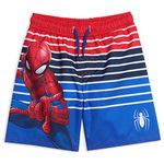 Marvel Bathing Suit, Spider Man Blue/Red, 5-6