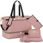 Diaper Bag Tote for Baby 6Pcs - Large Mommy Bag with Portable Changing Pad, Waterproof Compartment and Organizer Pouch, Multifunctional Hospital Bags for Labor and Delivery Travel Bag for Mom Dad