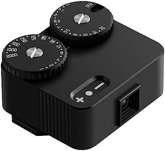 TTArtisan Medidor de luz II Generación Upgrade Dos Diales Medidor de luz para fotografía con Soporte de Zapata fría Compatible con Varias cámaras (Aluminio Negro)