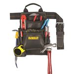 Custom Leathercraft Dewalt DG5433 10-Pocket Carpenter's Top Grain Leather Nail and Tool Bag