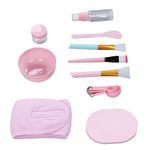 Facial Mask Mixing Bowl Set, Odorless DIY Mask Bowl Brushes Set Multifunctional 12pcs for Skin Care for Women