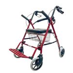 Entros Folding Rollator Walker with Cushioned Seat & Wheels | Lightweight Aluminum Walker, Height Adjustable Rollator Walker | Walker for Old People, Handicap & Patients | SC5001