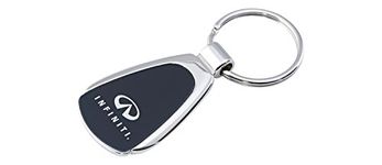 Infiniti Black Tear Drop Key Chain