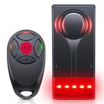 Car Vibration Sound & Light Alarm with Remote, ELECTOP 108dB Automobile Anti-Theft Vibration Alert, Anti-Theft LED Flashing Security Light Wireless Remote Vibration Car Alert Vehicle Security Alarm