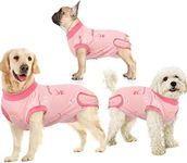 IDOMIK Recovery Suit for Dogs After Surgery, Recovery Shirt for Male Female Dog Cats, Cone E-Collar Alternative Abdominal Wounds Spay Bandages Onesie, Anti-Licking Pet Surgical Recovery Snuggly Suit