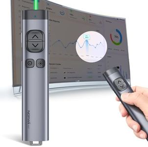 NORWII N97s TV Screen Presentation Clicker for powerpoint presentations, powerpoint clicker, Presentation Rremote, Bluetooth Wireless Presenter, Digital Pointer for TV Screen Under Win/mac,Metal Case