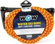 Wow Sports - Water Ski Rope for Wakeboard, Wakesurf, & Water Skiers - 75 ft - UV Treated - W/Floating Handle