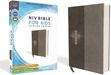 NIV, Bible for Kids, Leathersoft, Gray, Red Letter, Comfort Print: Thinline Edition