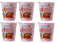 Samyang Carbo Hot Chicken Flavour Raman Cup Noodles, 70mg*6 Pack (Pack of 6) (Imported)