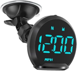 Digital GPS Speedometer for Car - Universal LED Heads Up Display with MPH Speedometer, Compass Overspeed, Fatigued Driving Alarm & Fatigue Alert - Plug & Play USB for Cars, Trucks & All Vehicles