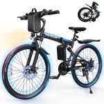 VARUN Electric Bike - Ebike for Adults Peak 750W Motor, Folding Electric Bike with 48V Removable Battery, 21-Speed Gears & Dual Hydraulic Suspension，Up to 20+MPH 50+ Miles