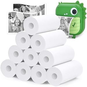 10 Rolls Print Camera Paper Refill, Instant Camera Refill Print Paper Photo Printer Thermal Paper for Kids, Kids Camera Accessories, BPA Free