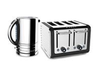 Dualit Architect Kettle and 4-Slot Toaster Set, Perfect Toast Technology, Matt Black
