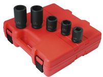 Sunex 4050M 3/4-Inch Drive Metric Wheel Service Impact Socket Set, 5 Piece