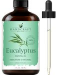 Handcraft Blends Eucalyptus Essential Oil - Huge 118 ml - 100% Pure and Natural - Premium Grade with Glass Dropper
