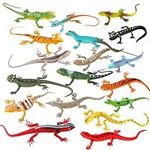 KINYFY 18 Pcs Lizard Toys,Colorful 