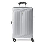 Travelpro Maxlite Air Hardside Expandable Luggage, 8 Spinner Wheels, Lightweight Hard Shell Polycarbonate, Carry-On 21-Inch, Metallic Silver