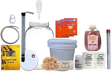 TAPCRAFT - One Gallon Deluxe Mead Making Kit With a Wide Mouth Jug - Reusable Fermentaion Kit - Complete With your First Recipe - Make Honey Wine at Home - Great Gift Ideas