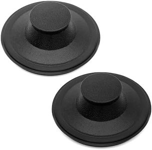 (2 Pack) Exact Replacement for InSinkErator STP-PL/STPPL Black Rubber Sink Stopper for Garbage Disposal – Compatible with Standard 3-1/2" Drains from Kohler, Waste King, Whirlpool, and More