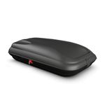 TANGZON Car Roof Box, Large Roofbox with Locking System & Single/Dual-Side Opening, Waterproof Hard Rooftop Cargo Carrier for Tents Bags Luggage, Fits Most Cars(320L,132 x 77 x 31cm,Black)