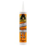 Gorilla Heavy Duty Construction Adhesive, All Weather Indoor & Outdoor, Paintable, Gap Filling, Non-Foaming, 9oz/266mL, Cartridge, White, (Pack of 1), 8110003