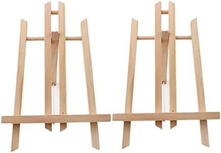 2 Pack Wooden Tabletop Art Display Easels, Small Painting Easel 30cm, Desktop Holder Stand for Displaying Canvas Paintings,Drawing, Weddings, Kids Arts & Crafts