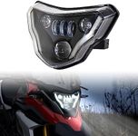 SAUTVS LED Headlight Assembly for G310GS G310R, E-Mark Approved Head Light Front Lamp with High-Low Beams DRL for BMW G310GS / G310R 2016-2022 Accessories