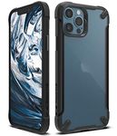 Ringke Fusion-X2 Matte Case Compatible with iPhone 12 Pro, Compatible with iPhone 12, Translucent Frost Back Shockproof Upgraded Side Grip Flexible TPU Phone Cover for 6.1-inch (2020) - Black