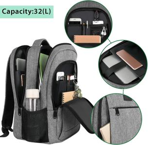 MATEIN 15.6" Travel Laptop Backpack – Grey