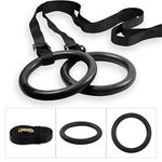 BodyRip 2pcs Gymnastic Rings - Quick Mount, Adjustable, Lightweight - Fitness Training Equipment